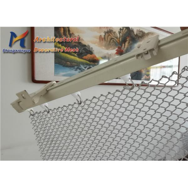 Fire Protection Coil Drapery Mesh SS304 Wire Mesh Ceiling Panels
