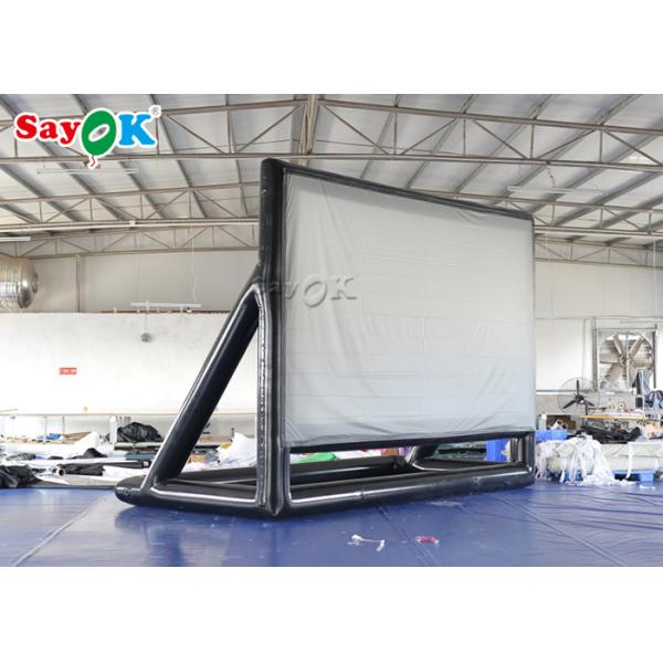 Inflatable Big Screen Mobile Inflatable Movie Screen Rear Projection With Blower Easy To Carry