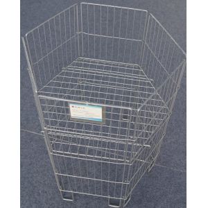 Best Fold Up Retail Display Baskets Wire Basket Bin For Promote Goods wholesale