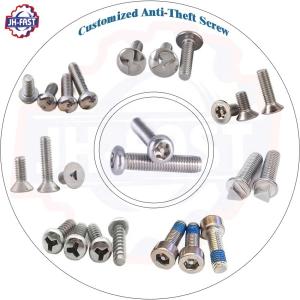 Best Zinc Plated M2 M3 M4 Triangle One Way Security Torx Tamper Proof Screw with Pin wholesale