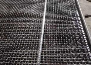 China Rectangular Hole Mining Screen Mesh With Hook , Vibrating Screen Mesh on sale