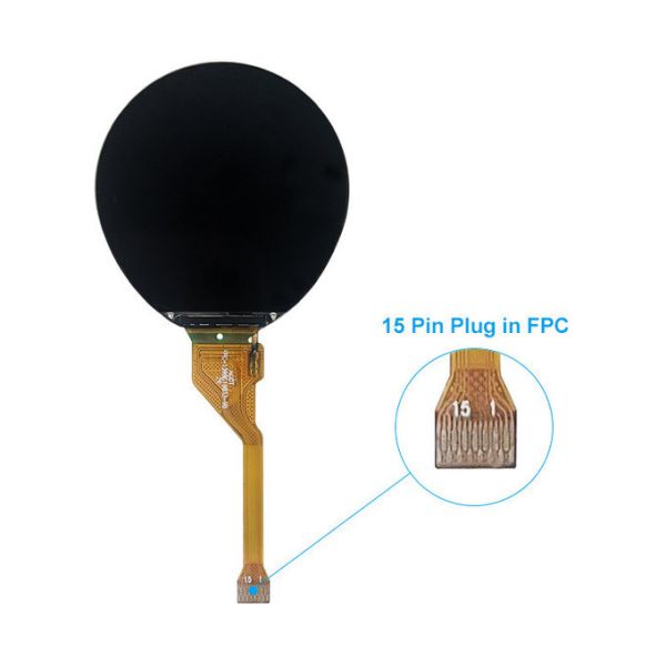 1.39-Inch Round LCD Display | 360×360 Resolution, 400cd/m² Brightness, High-Contrast for Smart Watches & Wearable Fitness Trackers