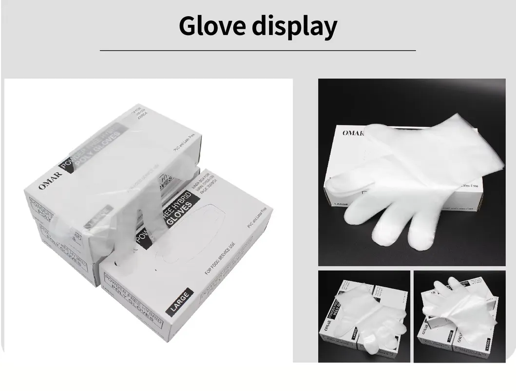 Waterproof Disposable Plastic Gloves Food Grade PE for Storage &amp; Industry Use Manufactured in China