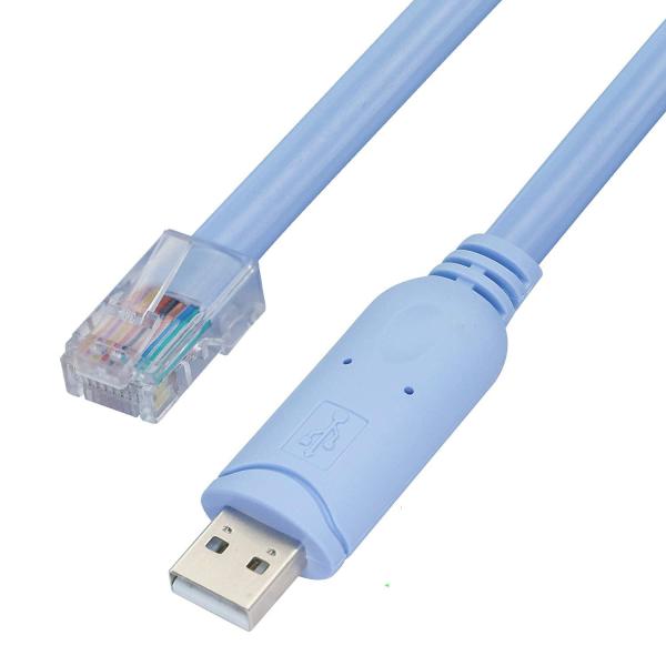 Cheap Industrial Custom Harness Connector USB To RJ45 To 8P8C Crystal Head To RS232 Serial Port Switch Control Cable for sale