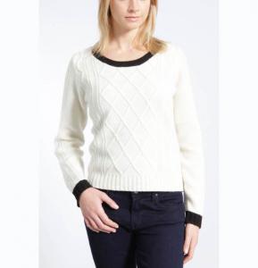 Best WOMEN'S 100% LABSWOOL KNITTED CABLE SWEATER wholesale