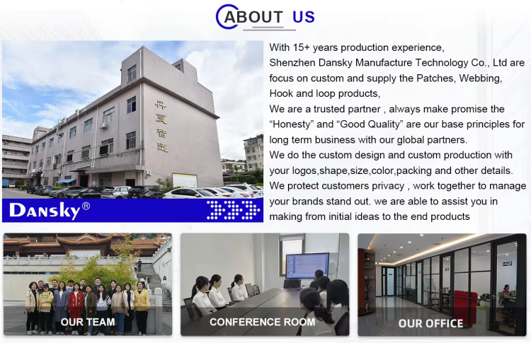 Dansky Factory Price High Quality Nylon Hook and Loop Sticky Strong Hook and Loop Tape on Same Side