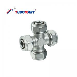 Best Brass Pex Tube Compression Fittings Chrome Plated Water Supply Compression Fittings wholesale