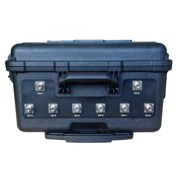 8 Bands 240w Inner Battery High Power Bomb Jammer Manpack Military Mobile Signal Jammer Blocker 2 Hours Working Time