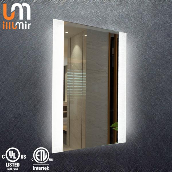 Silver Smart Custom Bathroom Mirrors Waterproof Led Strip Vanity Mirror
