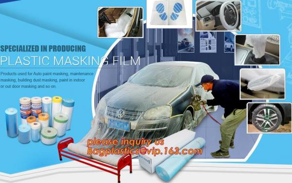3.6M X 2.7M hdpe plastic painter's drop cloth,disposable protective painter ldpe drop sheet, painting polythene dust dro