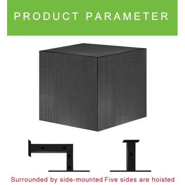 5 Sided P2.5 Outdoor Cube LED Display Screen Cube Video Wall For Exhibition Hall