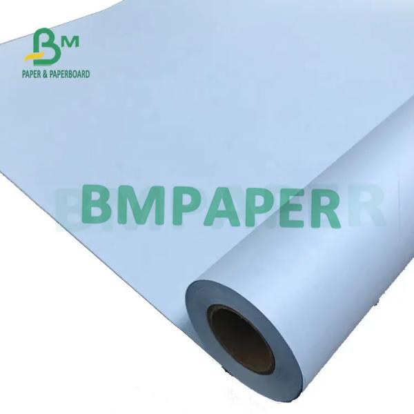 80gsm 20lb Single Side / Double Sides Blue Plotter Paper Roll Digital Printing