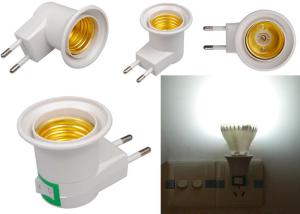 China E27 Base Socket EU Plug Night Light With Power On-off Control Switch wall E27 fixture with Insert wall type on sale