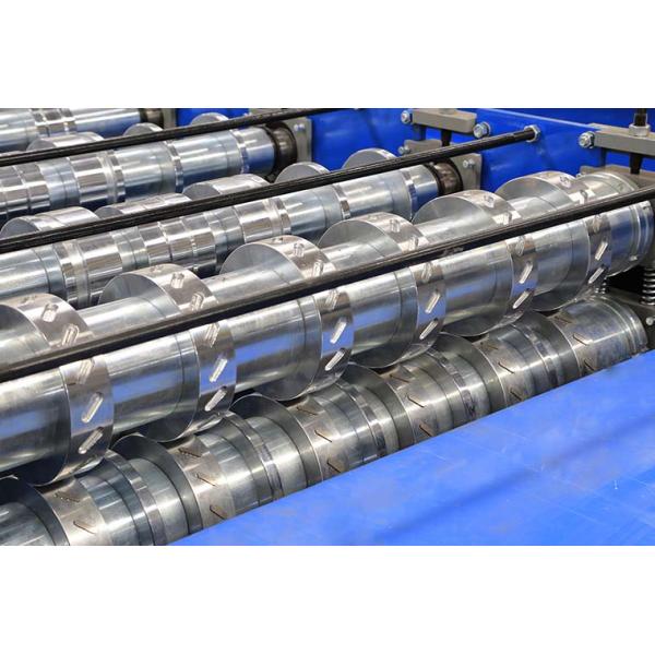 20 Steps Metal Steel Floor Decking Roll Forming Machine For 50-1005