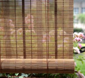 Best OEM Multilayer 20Wx48L Wooden Woven Bamboo Blinds Roman Shade wholesale