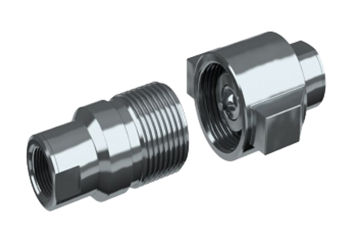 HV Series Thread-to-Connect Cone Valve Hydraulic Couplings Compatible with Snap-Tite 75 Series