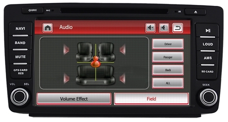 Hot selling! Car media player for Skoda Octavia with digital TFT LCD panel OCB-8090