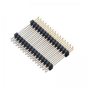 Best 1.27mm Pin Header Connector Dual Row Double Plastic PA9T Black Pcb Pin Connector wholesale