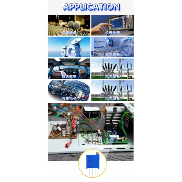 3266 Series Glass Glaze Multi Turn Potentiometer Adjustable Resistor