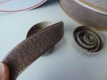 Eco Friendly Adhesive Hook And Loop / Silver Coated Hook And Loop Tape Roll