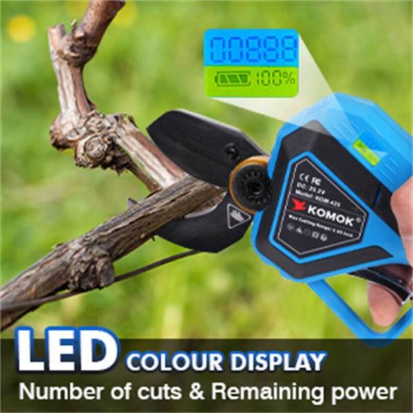 Electric Pruning Shears With 25V Battery and 1000W Brushless Motors