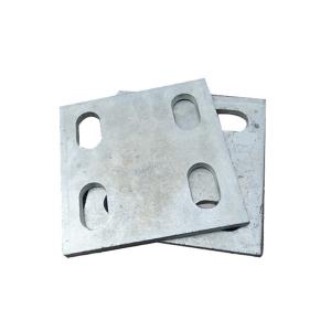 4 Hole Galvanized Embedded Plate With Round/Square/Rectangular Shape
