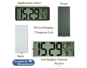 Customized Segment TN Lcd Display Module,  1/2Duty 1/2Bias ZEBRA Connecting