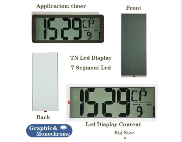 Cheap Customized Segment TN Lcd Display Module,  1/2Duty 1/2Bias ZEBRA Connecting for sale