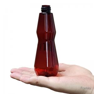 Best Printed Cone Shape Bottle Slim Waist S Shape 3oz 100ml Conical Plastic Bottle wholesale