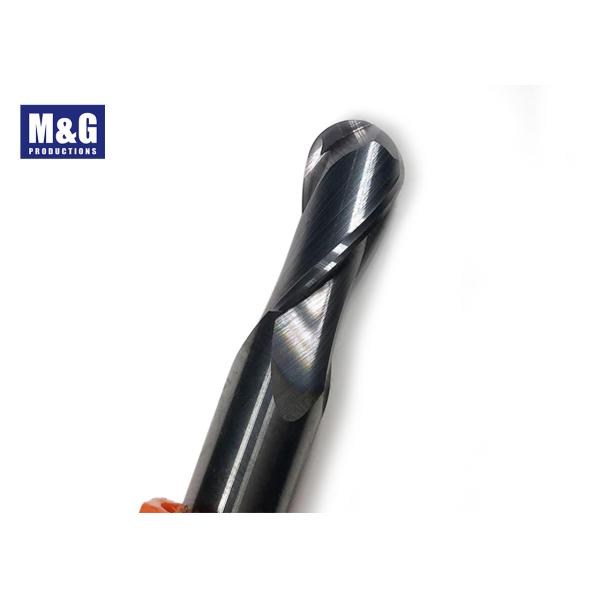 Two Flute Solid Carbide End Mill Bit Straight Shank Corner Rounding End Mill