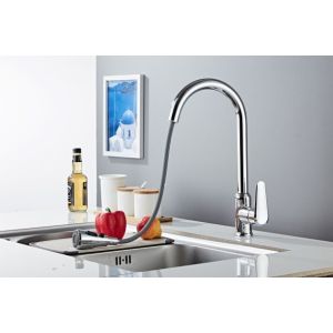 Silver Pull Out Full Copper Kitchen Sink Faucets