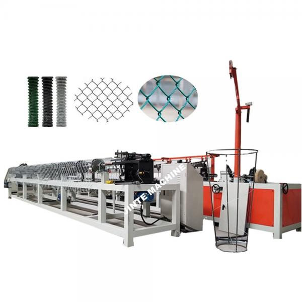 Weaved Nets 1.8mm 3.8kw Fully Automatic Chain Link Fence Machine