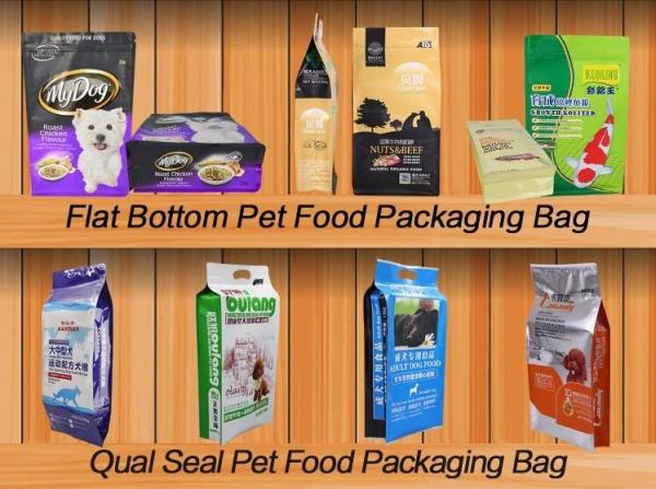resealable packaging bags dog food snack bag pet food pouch with slider Packaging Pouch Bag animal feed bag, slider lock
