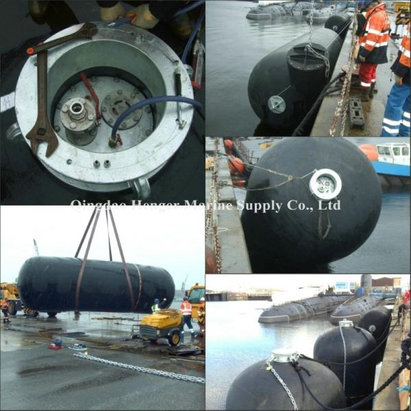 Anti Collision 50KPa Hydro Pneumatic Submarine Fenders For Semi - Submersible Oil Rigs