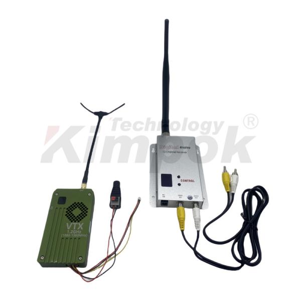 1.2G VTX 1.2Ghz 8W FPV Video Transmitter Receiver Ultra Long Range Video Link Image Transmission Drone VTX
