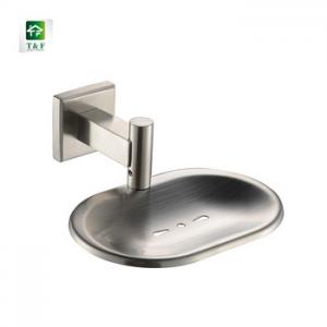 China Brushed Polished Bathroom Hardware Sets , 304 Stainless Steel Soap Dish Holder on sale