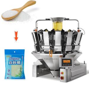 China Automatic Premade Pouch Packing Machine Zipper Standing Up Bag Granule Sugar Salt Rice Grain Packaging Machine on sale