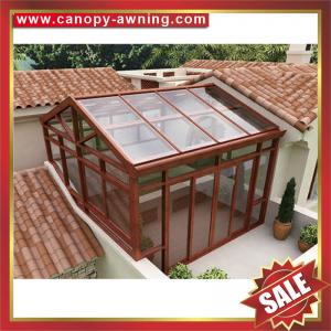Best prefab solar villa gazebo glass aluminium aluminum frame sunroom sun room house building sunhouse cabin enclosure kits wholesale