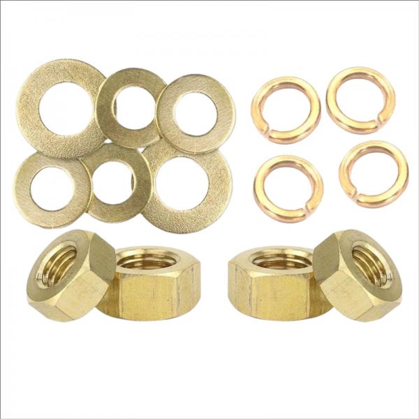China Fastener Factory Copper Products Copper Nuts Brass Hardware Standard Parts