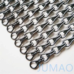 Best Space Divider Metal Chain Link Curtains Fly Screen Curved Andulated wholesale