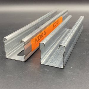Best 41x41 Hot Dip Galvanized Rib Reinforcement Slotted Strut Channel wholesale
