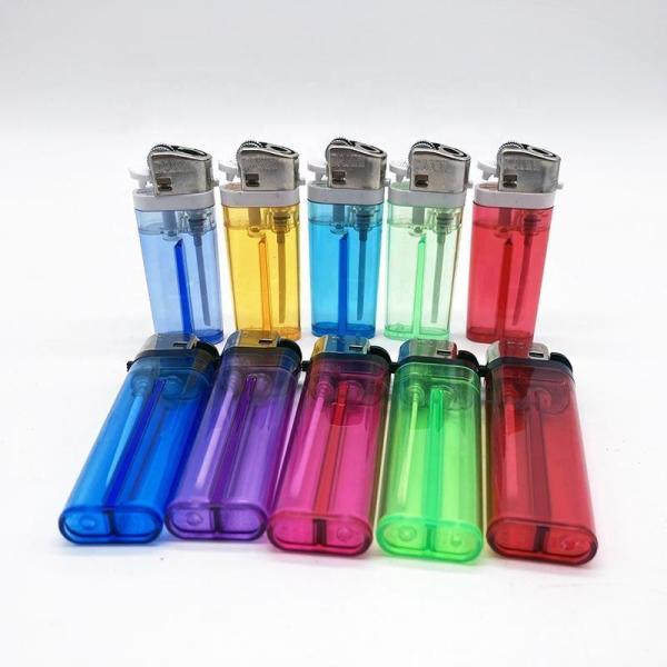 Torch Standard Flint Wheel Lighter Transparent Color Cigarette Lighter Customization