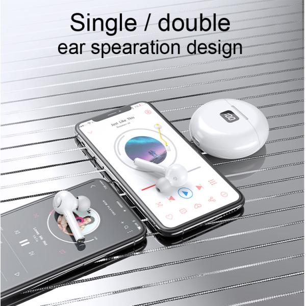 400mah BT5.0 TWS Wireless Earbuds TW13 GPS Positioning ROHS