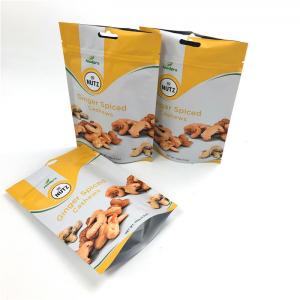 China   Custom printed plastic product bags biodegradable stand up mylar zip lock snack nut packaging bag on sale