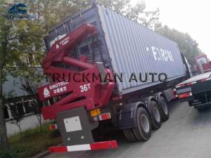 Customized Dimensions  Container Side Loader Trailer With Self Loading 37 Tons
