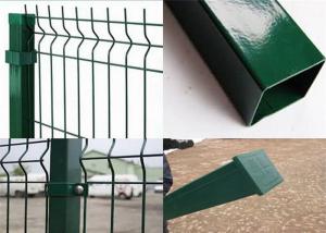 Best Green Pvc Coated Welded Wire Mesh Fence / 3D Curved Wire Mesh Fencing wholesale