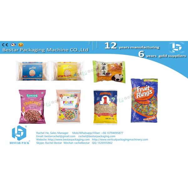 Bestar packing machine for 2.5kg cereal particles, nutritional breakfast pouch BSTV-820AZ