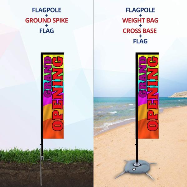 UV Printing Promotional Feather Flags Polyester Fabric Flag Pole Advertising Banners