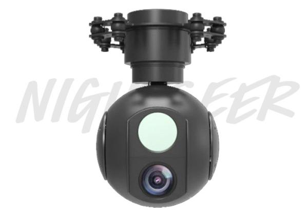 Cheap 30x Optical Magnification EO IR Gimbal Three Axis Type With Dual Sensor Payload for sale