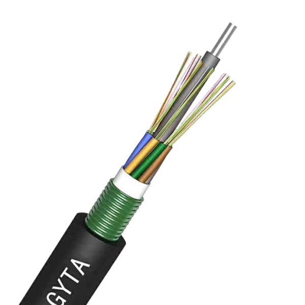 Armored Layer Stranded Outdoor Optical Cable GYTS 4 Core Central Tube Type